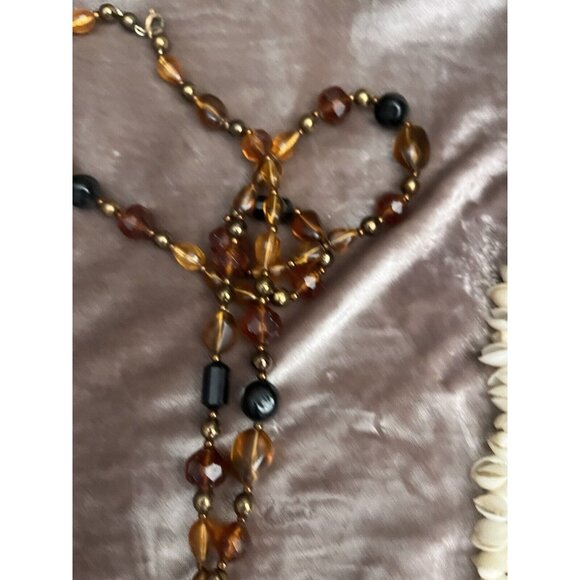 Black Beaded Drawstring Evening Bag Prom Formal 20s Flapper Accessory Purse READ - Picture 14 of 16